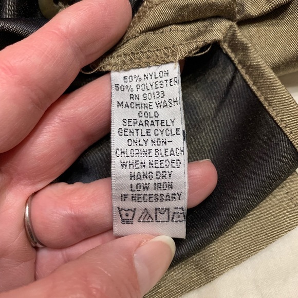 Linea By Louis Dell’Olio NWOT Metallic Roll Tab Sleeve Safari Shirtdress XS - Picture 10 of 11